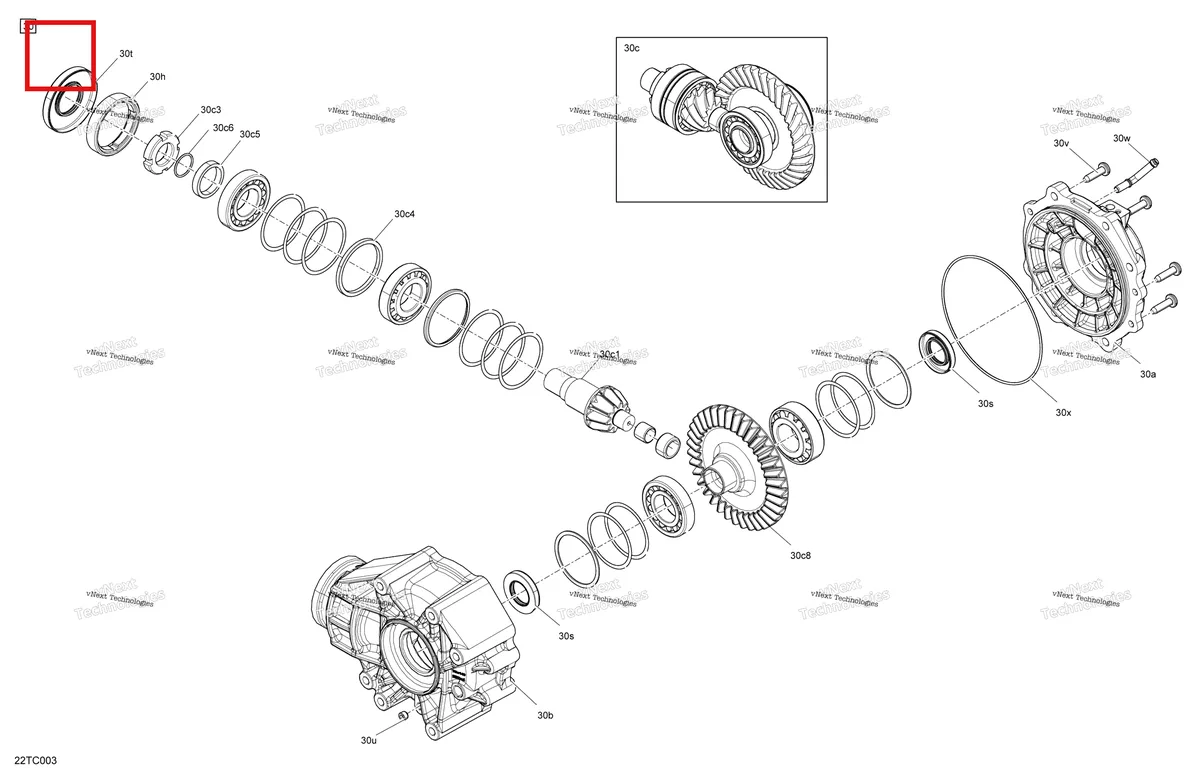 Деталь 705502808 на схеме узла Drive - Final Drive Unit