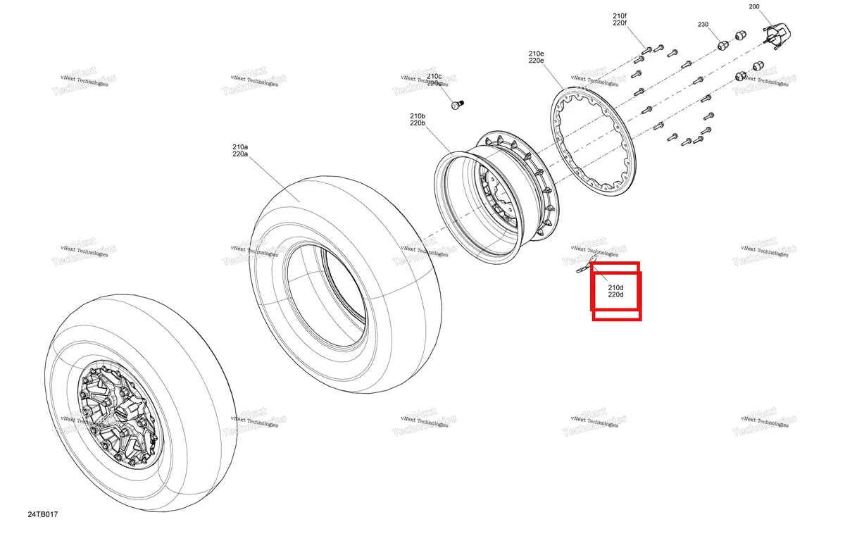 Деталь 705503029 на схеме узла 2022 Can-Am Renegade 1000R EFI - XXC - CE Drive - Front Wheels