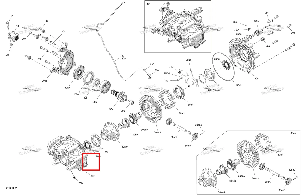 Деталь 705503213 на схеме узла 2026 Can-Am Commander - 700 EFI - DPS - 9PTA - Compass Green - 60