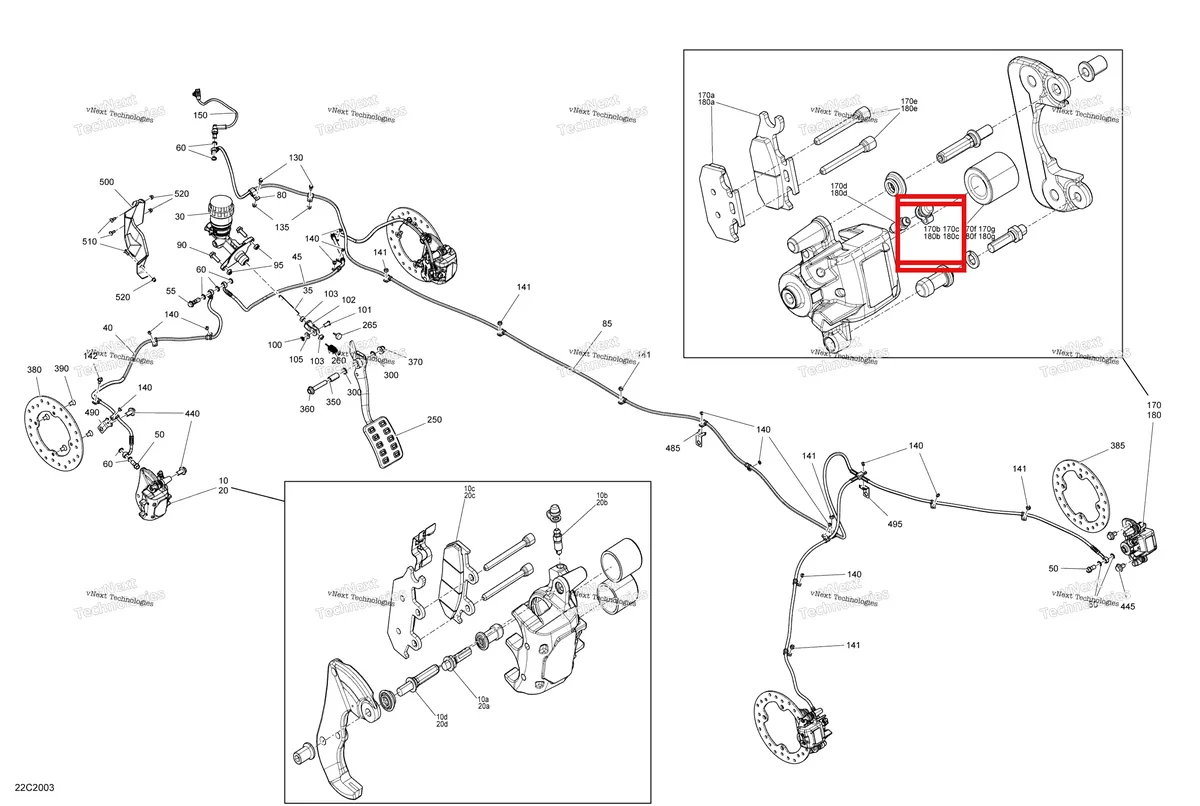 Деталь 705600078 на схеме узла 2020 Can-Am Commander MAX 1000R EFI Brakes