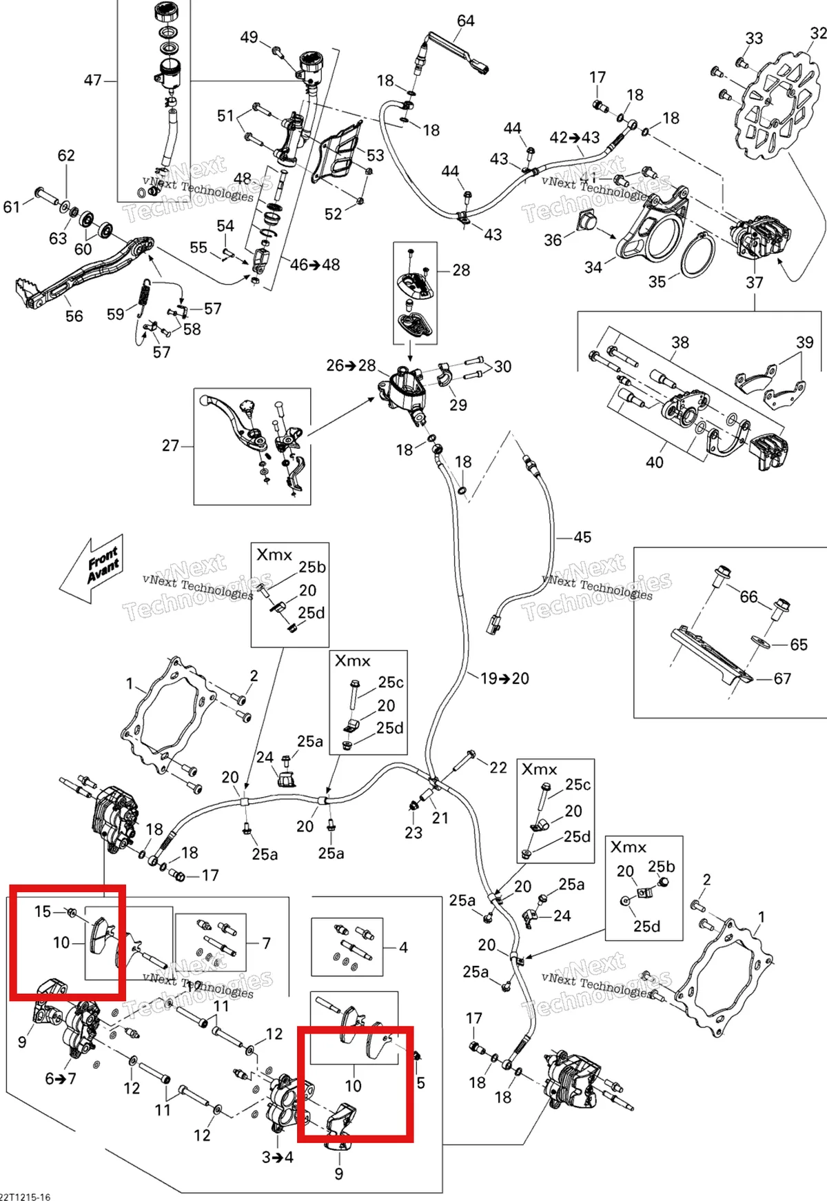 Деталь 705600402 на схеме узла 2015 Can-Am DS 450EFI STD Hydraulic Brakes