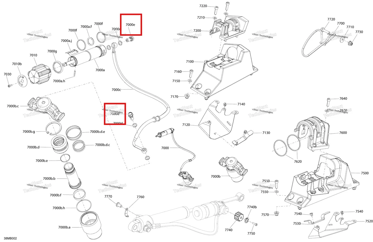 Деталь 705600628 (Болт) на схеме узла 2022 Ski-Doo MXZ 850 E-TEC - X Suspension - Qas - Quick Adjustment