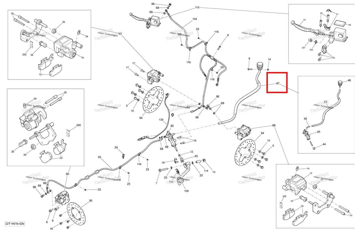 Деталь 705600751 на схеме узла 2014 Can-Am OUTLANDER 400 EFI, STD, XT Brakes Cu, Int