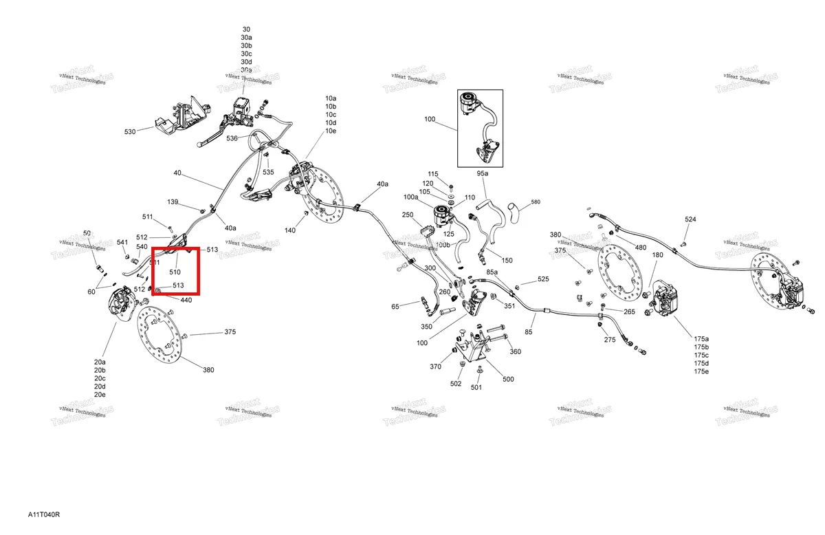 Деталь 705600962 на схеме узла 2021 Can-Am Outlander MAX 450 EFI - STD DPS Mechanic - Brakes - Std - Dps