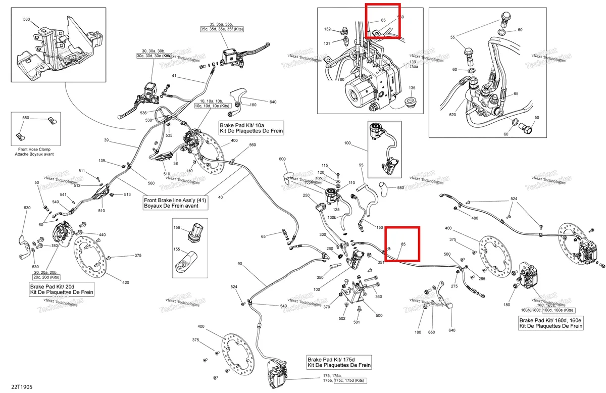 Деталь 705601577 на схеме узла 2019 Can-Am OUTLANDER MAX 1000 EFI - T3 Brakes - 1000R Efi - Europe