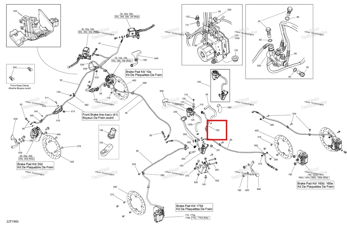 Деталь 705601670 на схеме узла 2019 Can-Am OUTLANDER MAX 1000 EFI - T3 Brakes - 1000R Efi - Europe