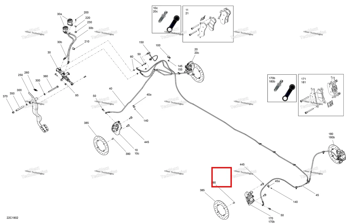Деталь 705601671 на схеме узла 2019 Can-Am Defender HD8 Brakes - Hd8