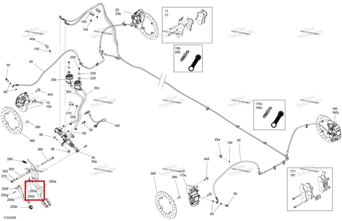Деталь 705601729 на схеме узла 2023 Can-Am Defender PRO HD10 - XT Mechanic - Brake System