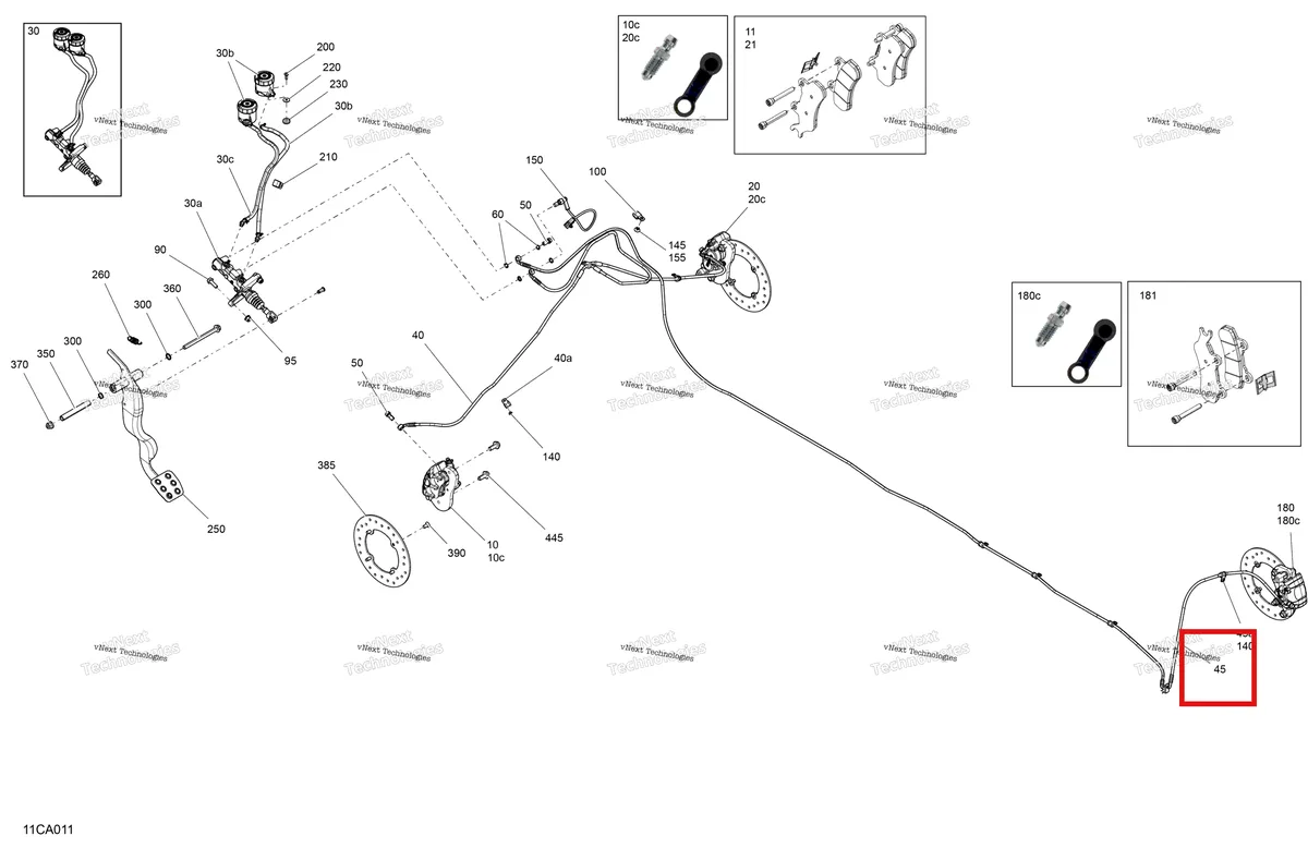 Деталь 705601755 на схеме узла 2021 Can-Am Defender HD5 - BASE DPS Mechanic - Brakes