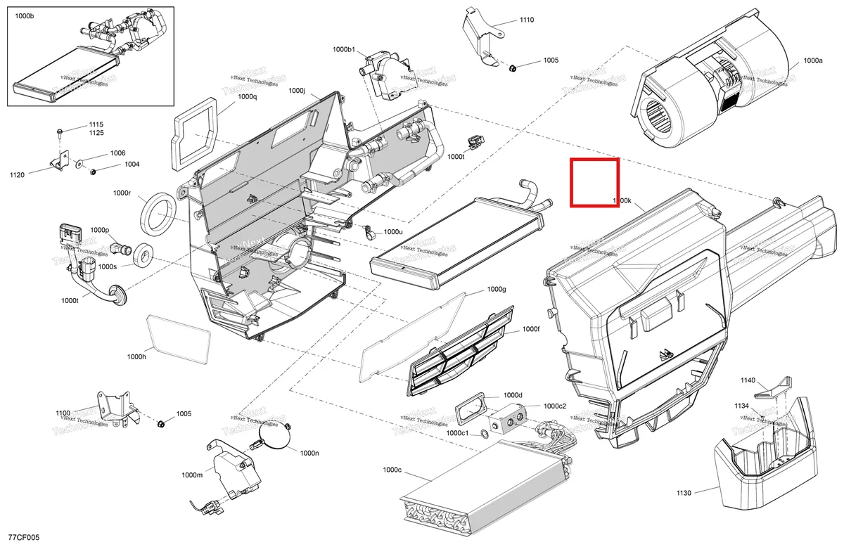 Деталь 705800383 на схеме узла 2026 Can-Am Defender - HD10 - DPSCAB - 8UTF - Compass Green - 65