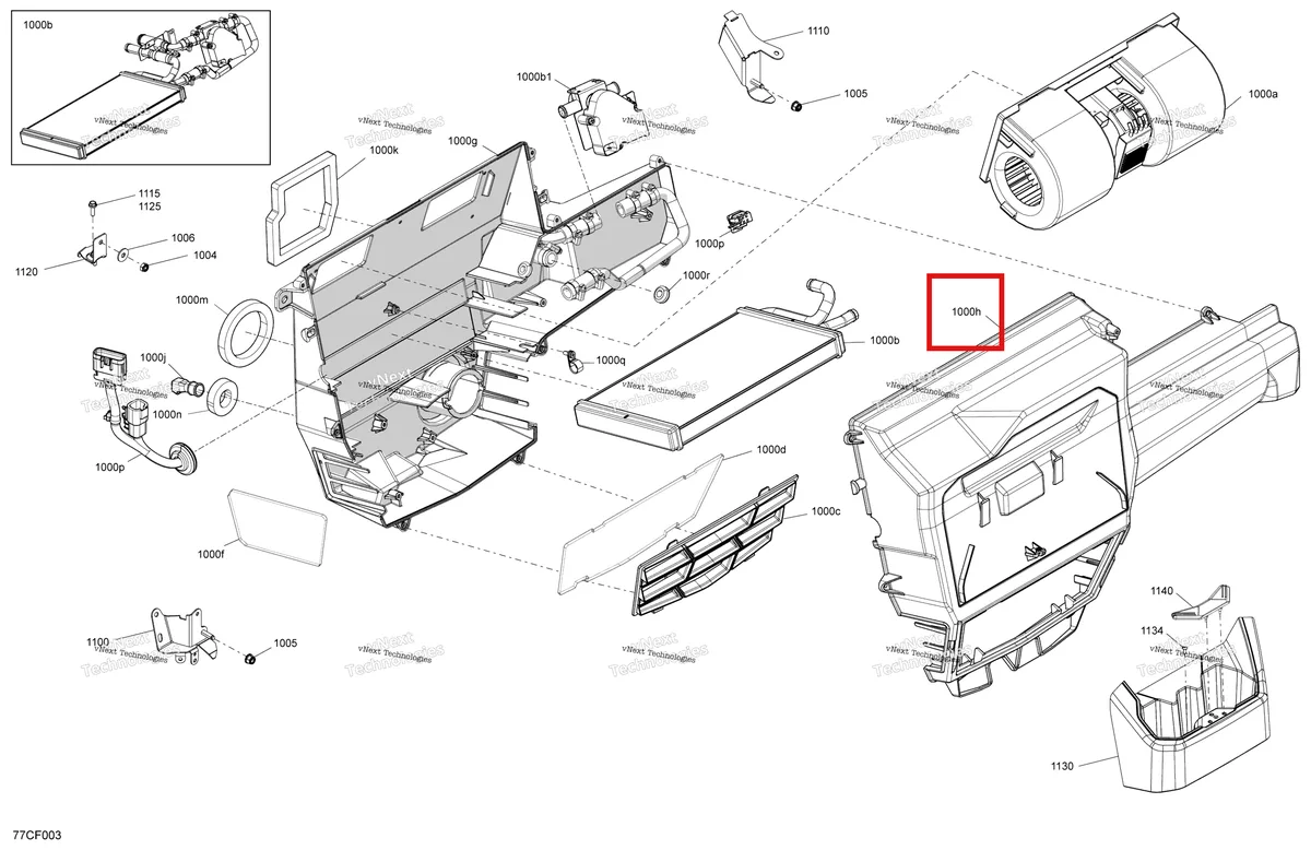 Деталь 705800384 на схеме узла 2026 Can-Am Defender - HD9 - DPS CAB - 8UTD - Compass Green - 62