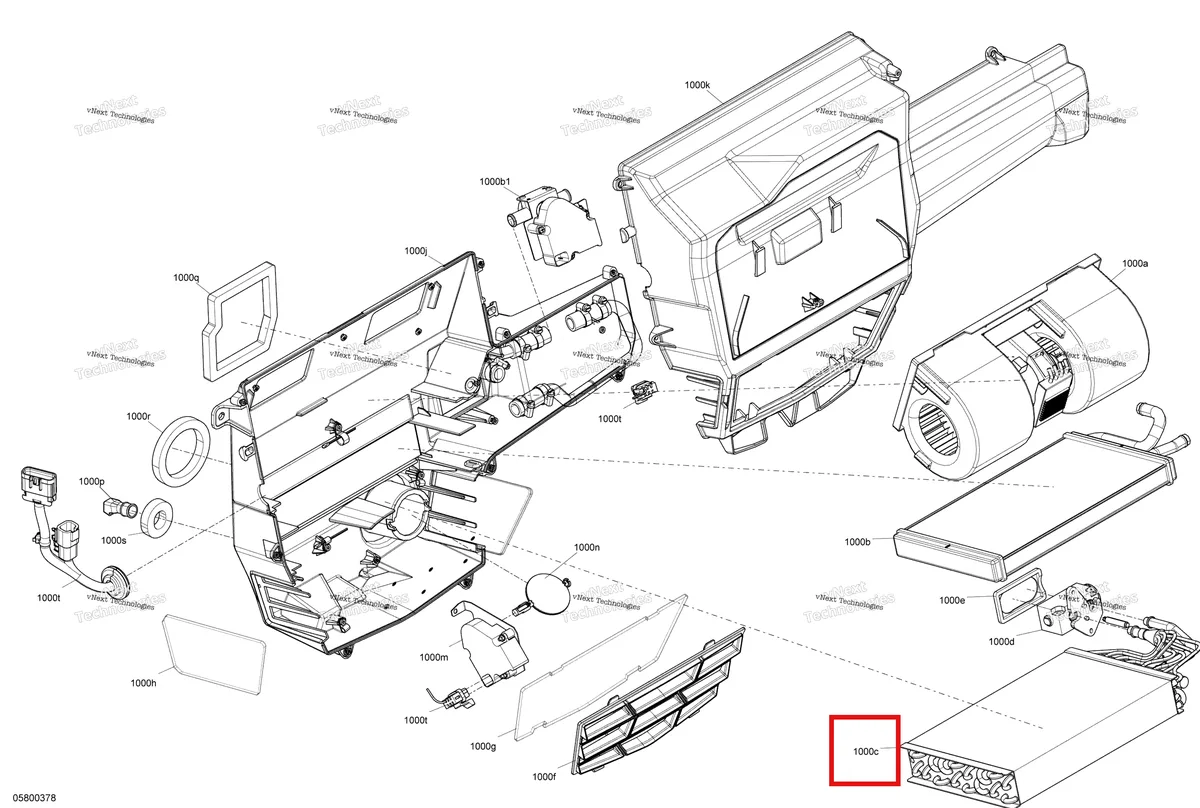 Деталь 705800387 на схеме узла 2020 Can-Am Defender HD10 - Limited Cab - Air Conditioning Unit
