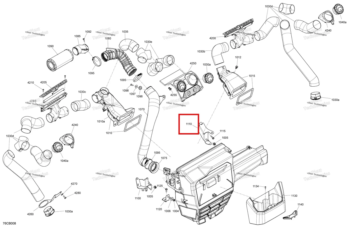 Деталь 705800443 на схеме узла Enclosure Cab - Air Conditioning System