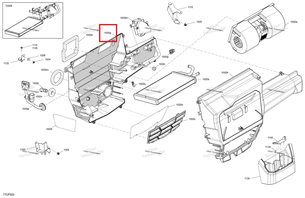 Деталь 705800448 на схеме узла 2026 Can-Am Defender - HD9 - DPS CAB - 8UTD - Compass Green - 62