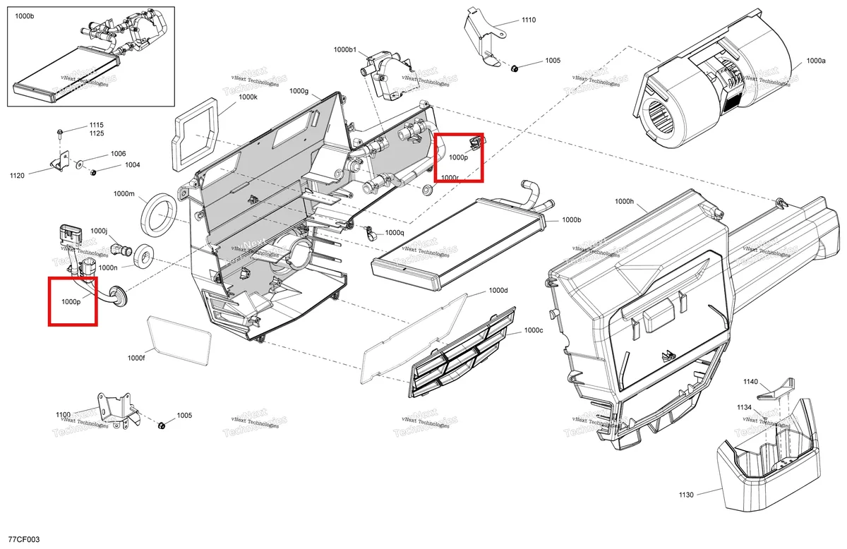 Деталь 705800451 на схеме узла 2026 Can-Am Defender - HD9 - DPS CAB - 8UTD - Compass Green - 62