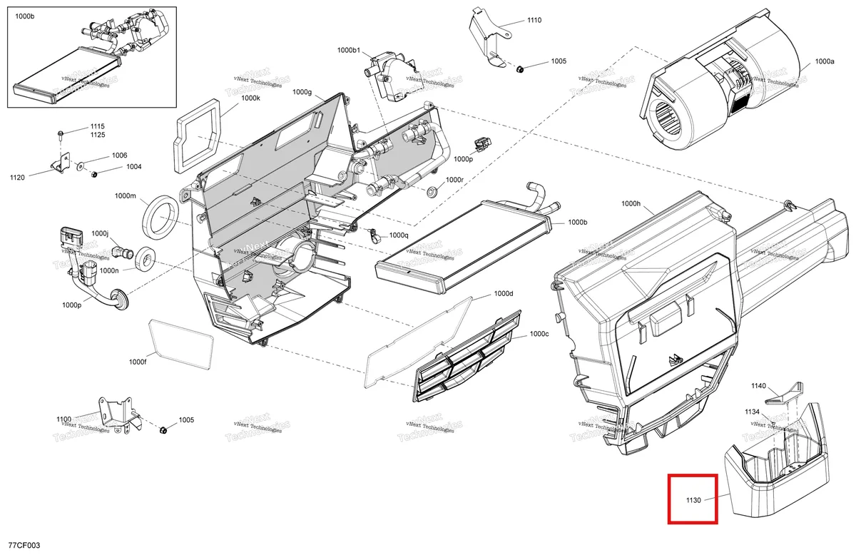 Деталь 705800452 на схеме узла 2026 Can-Am Defender - HD9 - DPS CAB - 8UTD - Compass Green - 62