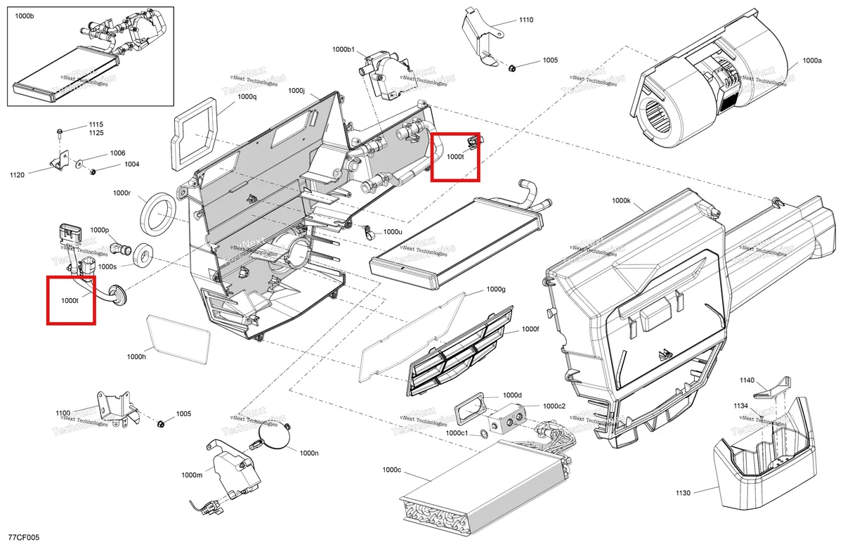 Деталь 705800457 на схеме узла 2026 Can-Am Defender MAX - HD10 - DPSCAB - 8ATE - Compass Green - 65