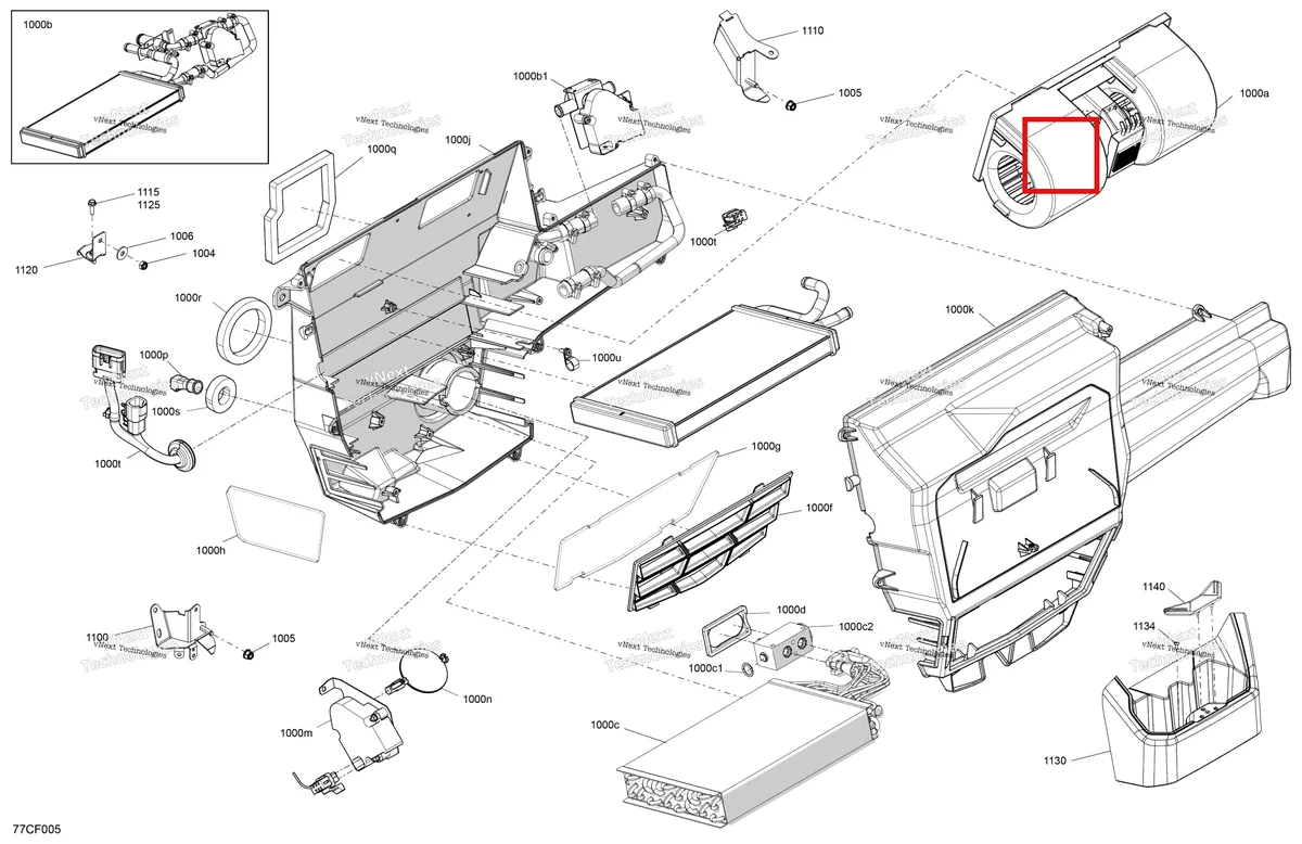 Деталь 705800486 на схеме узла 2026 Can-Am Defender - HD10 - DPSCAB - 8UTF - Compass Green - 65
