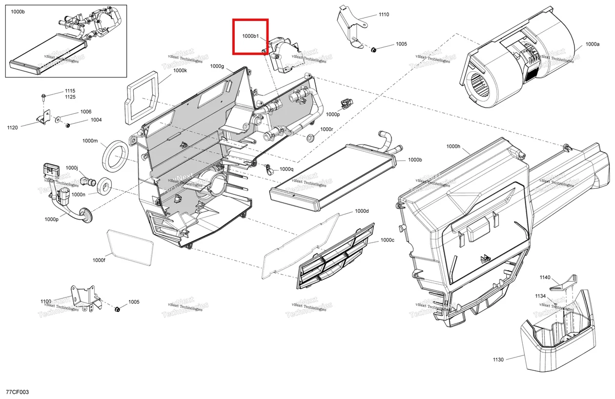 Деталь 705800487 на схеме узла 2026 Can-Am Defender - HD9 - DPS CAB - 8UTD - Compass Green - 62