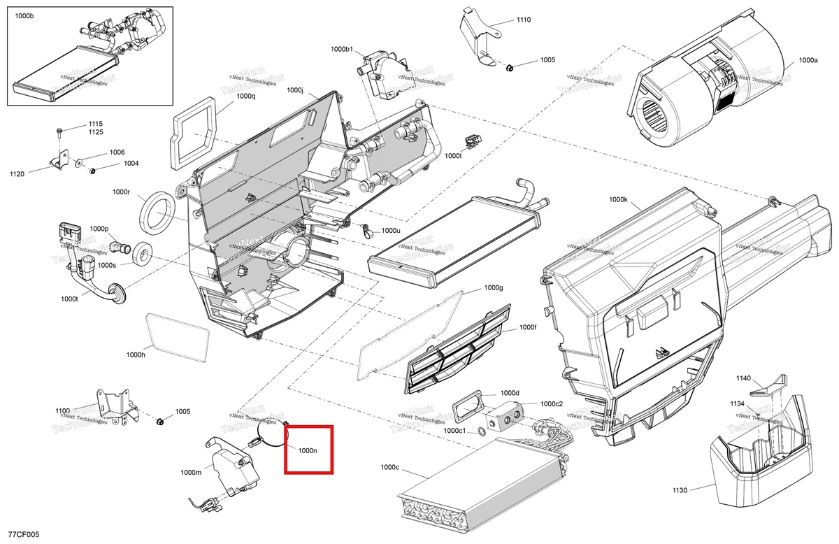 Деталь 705800488 на схеме узла 2026 Can-Am Defender MAX - HD10 - DPSCAB - 8ATE - Compass Green - 65
