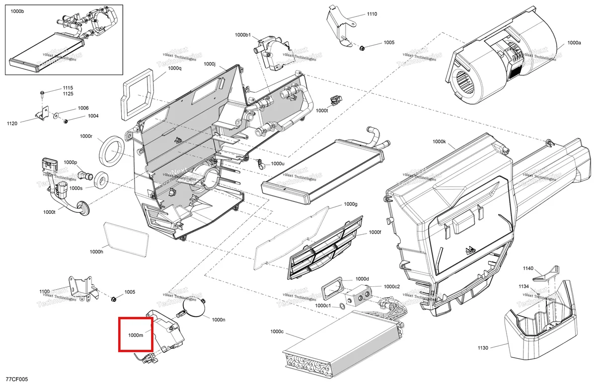 Деталь 705800490 на схеме узла 2026 Can-Am Defender MAX - HD10 - DPSCAB - 8ATE - Compass Green - 65