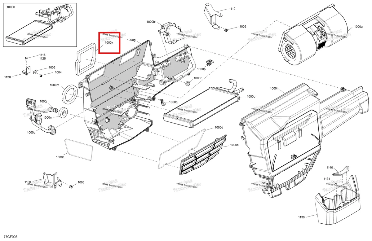 Деталь 705800494 на схеме узла 2026 Can-Am Defender - HD9 - DPS CAB - 8UTD - Compass Green - 62