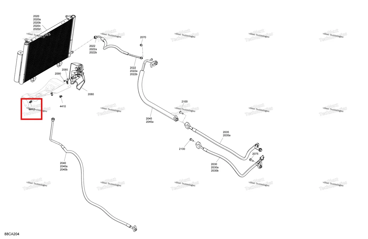 Деталь 705800522 на схеме узла 2021 Can-Am Defender HD10 - LTD CAB Body - Enclosure Cab - Air Conditioner System