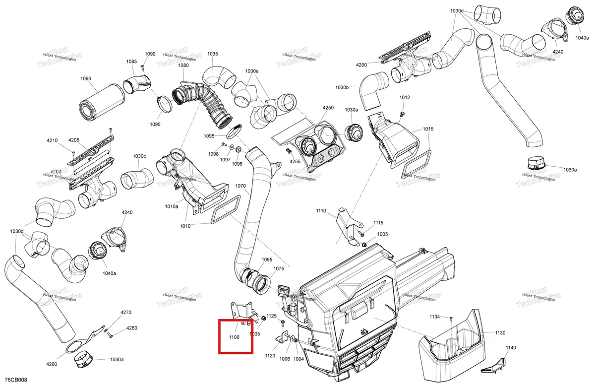 Деталь 705800571 на схеме узла Enclosure Cab - Air Conditioning System