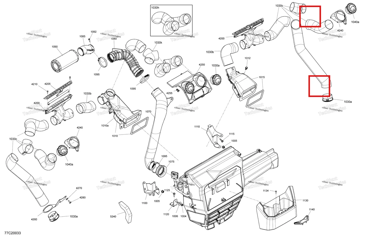 Деталь 705800611 на схеме узла 2020 Can-Am Defender HD10 - Limited Cab - Air Conditioner System - Cab Ltd