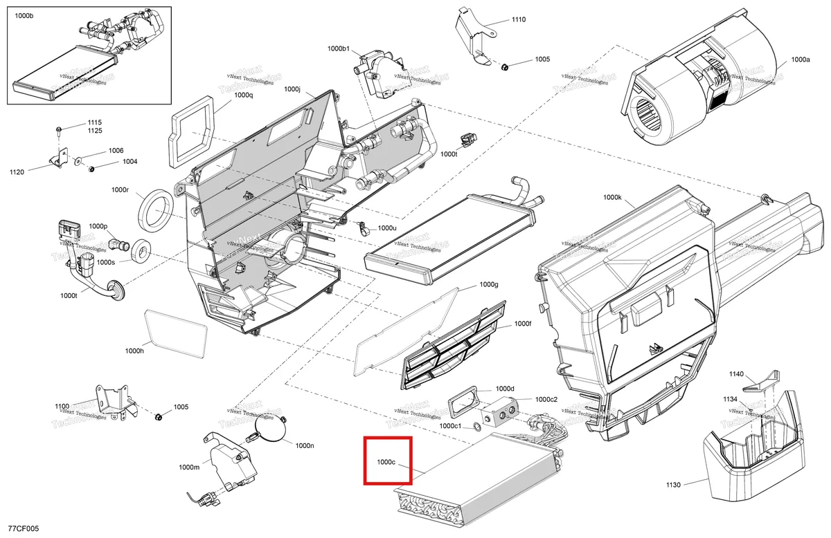 Деталь 705800694 на схеме узла 2026 Can-Am Defender MAX - HD10 - DPSCAB - 8ATE - Compass Green - 65