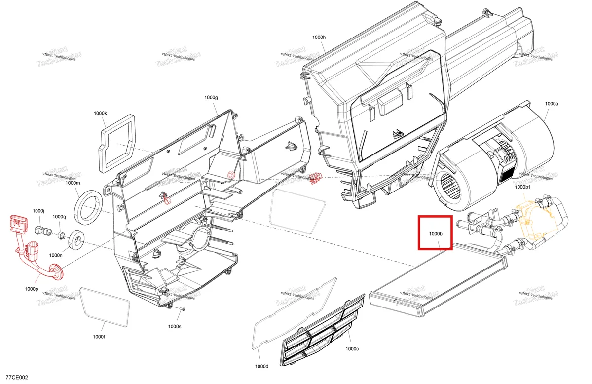 Деталь 705800729 на схеме узла 2025 Can-Am Defender - HD9 - DPS CAB - 8USB - Compass Green - 67