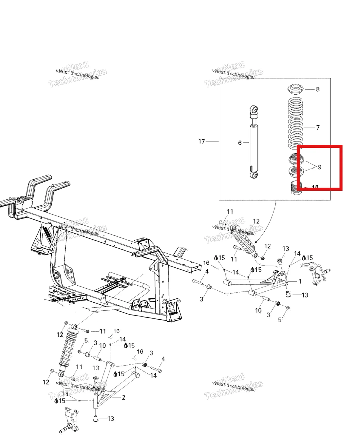Деталь 706000197 на схеме узла 2007 Can-Am Rally 175 Front Suspension