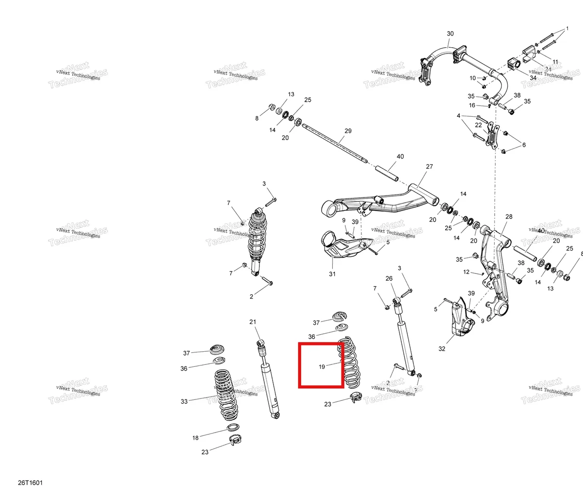 Деталь 706000763 на схеме узла 2016 Can-Am Outlander L - 450 EFI Rear Suspension - All Models
