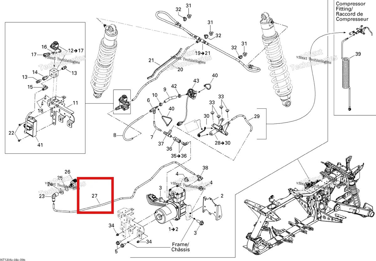 Деталь 706001128 на схеме узла 2012 Can-Am Outlander MAX 800REFI LTD Rear Suspension Xtp