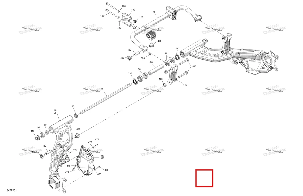 Деталь 706001664 на схеме узла 2026 Can-Am RENEGADE - 4X4 - XMR - 1000R EFI - 5UTA - Hyper Silver Suspension - Rear Components