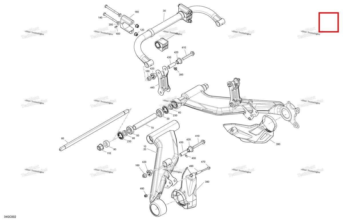 Деталь 706001678 на схеме узла 2023 Can-Am Outlander 450 EFI - STD Suspension - Rear Components