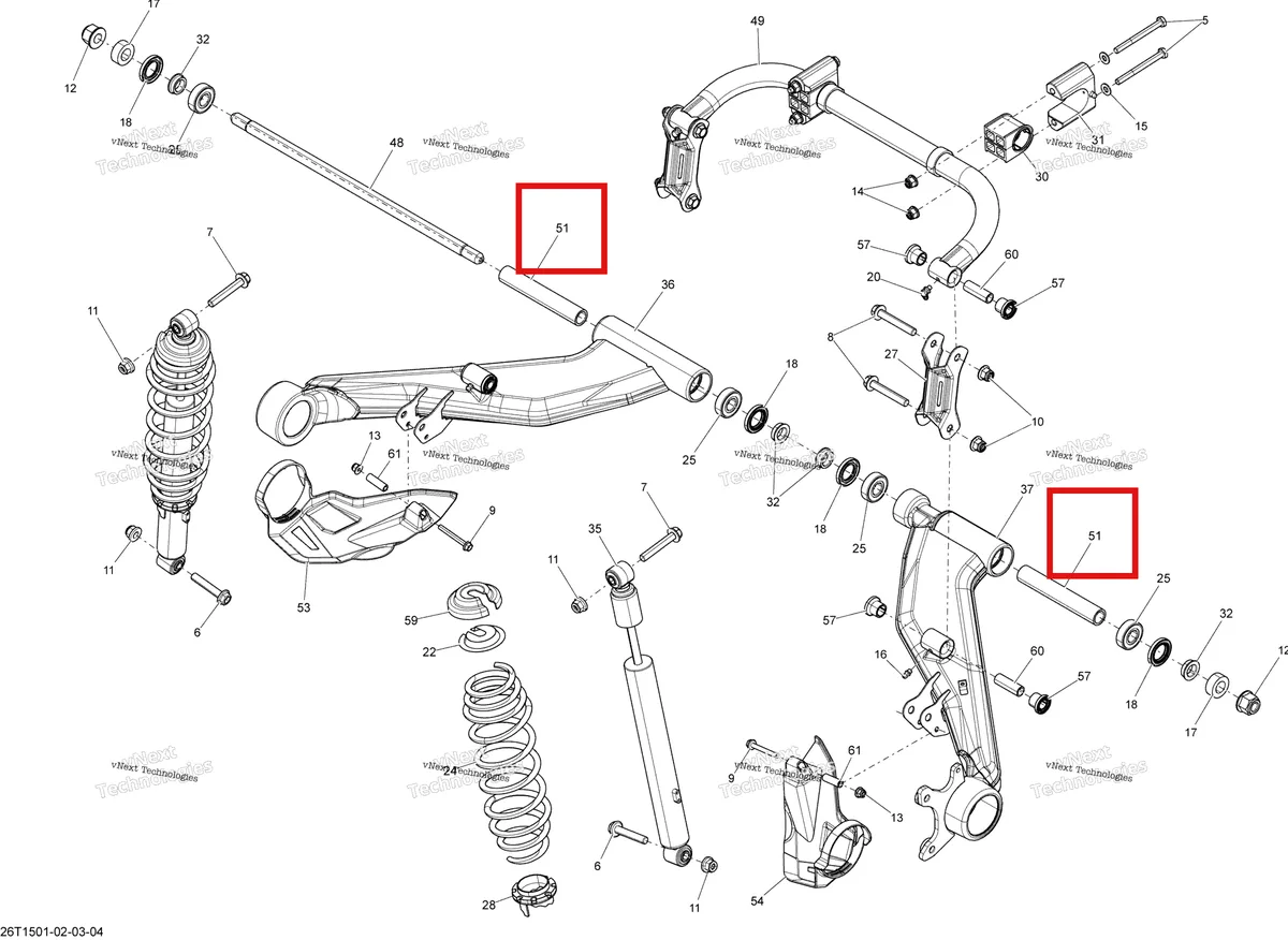 Деталь 706001679 на схеме узла 2015 Can-Am OUTLANDER L MAX 450 EFI Rear Suspension
