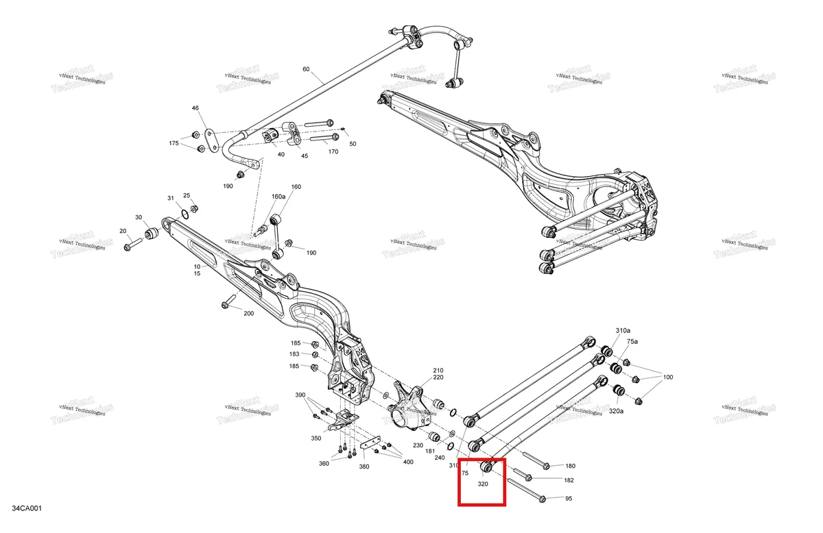 Деталь 706002139 на схеме узла 2021 Can-Am Maverick Turbo R - DS - CE Suspension - Rear