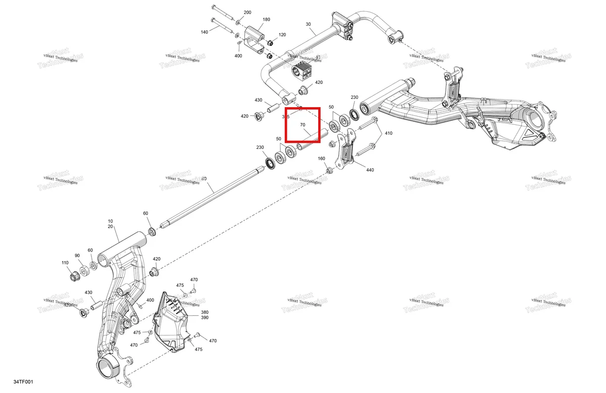 Деталь 706002259 на схеме узла 2026 Can-Am RENEGADE - 4X4 - XMR - 1000R EFI - 5UTB - Scandi Blue Suspension - Rear Components