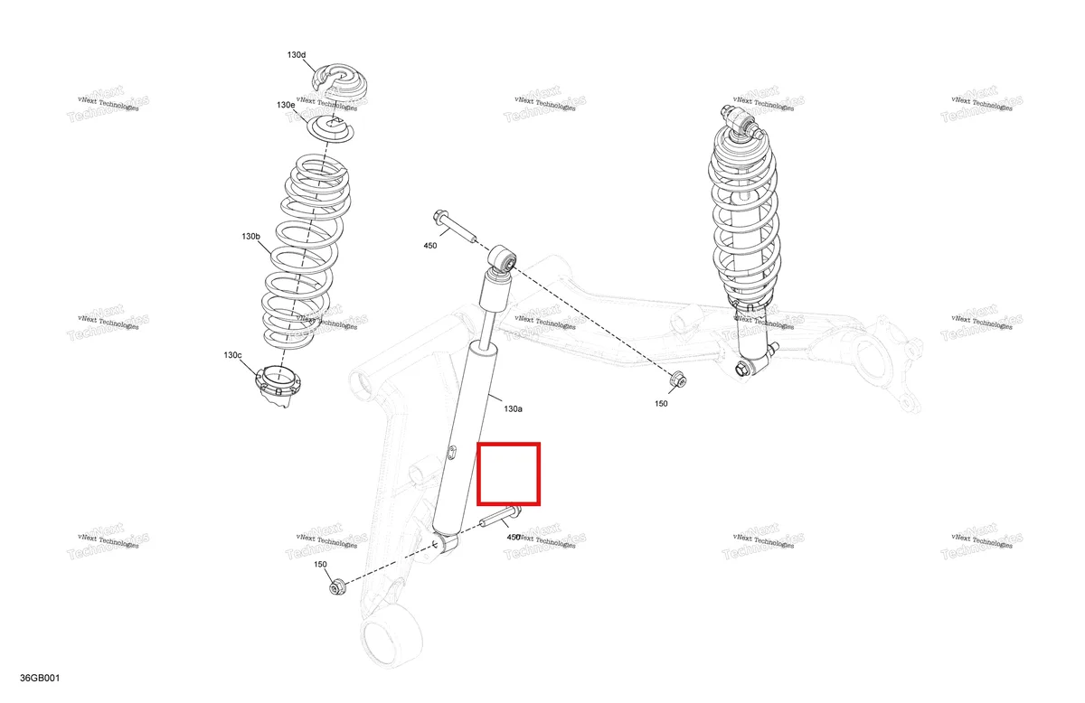 Деталь 706002475 на схеме узла Suspension - Rear Shocks