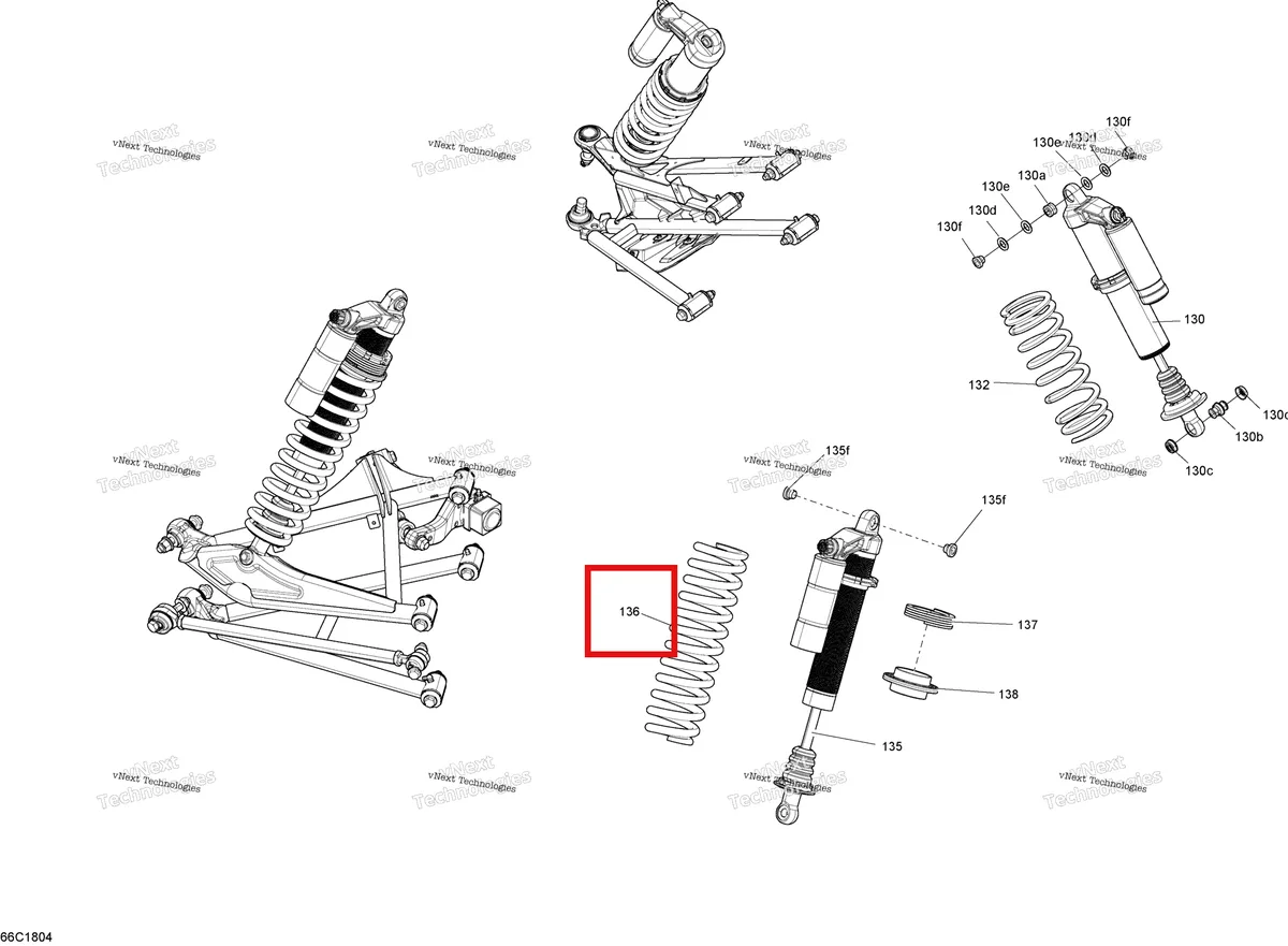Деталь 706002520 на схеме узла 2018 Can-Am MAVERICK Shocks Maverick - Package Dps