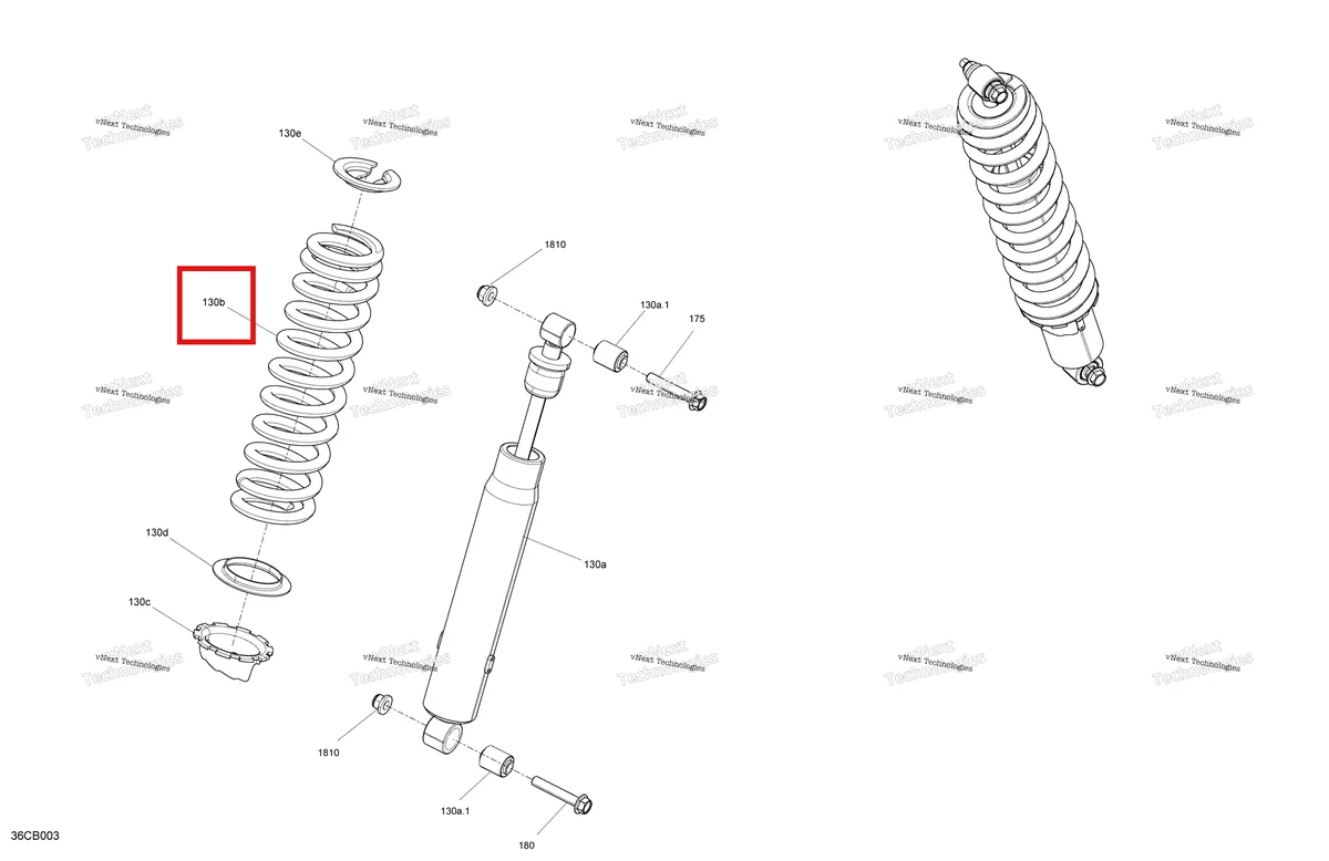 Деталь 706002537 на схеме узла 2022 Can-Am Traxter MAX HD9 - DPS - CE Suspension - Rear Shocks