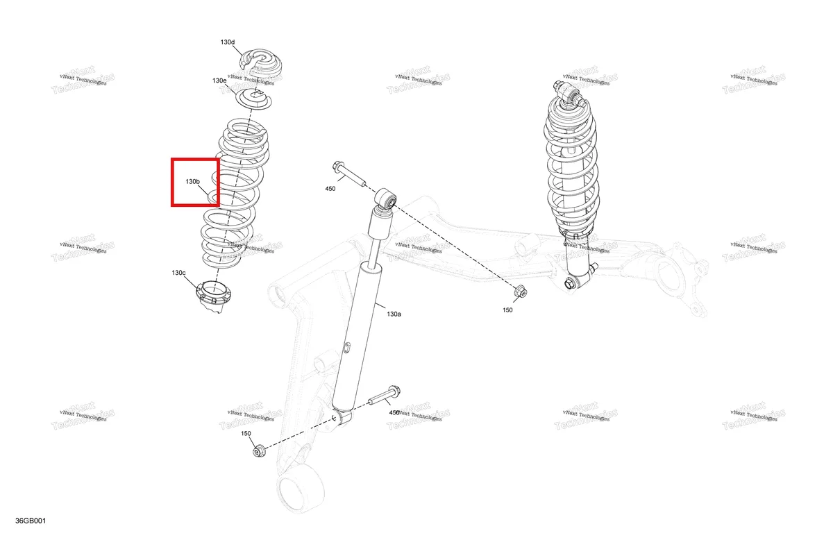 Деталь 706002543 на схеме узла Suspension - Rear Shocks