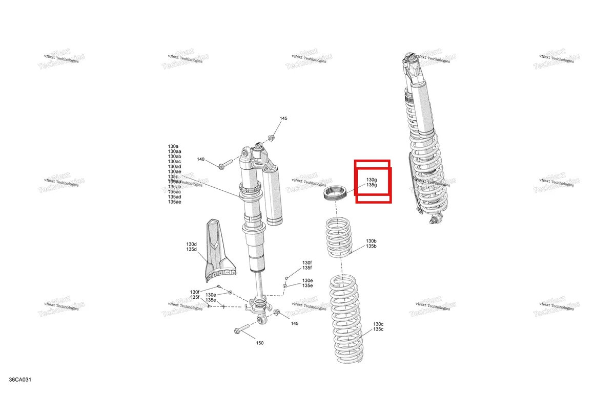 Деталь 706002560 на схеме узла 2021 Can-Am Maverick Turbo - DS Suspension - Rear Shocks - Ds