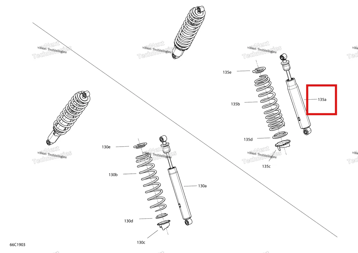 Деталь 706002578 на схеме узла 2019 Can-Am TRAXTER HD5 - T1B SERIES Shocks - Hd5