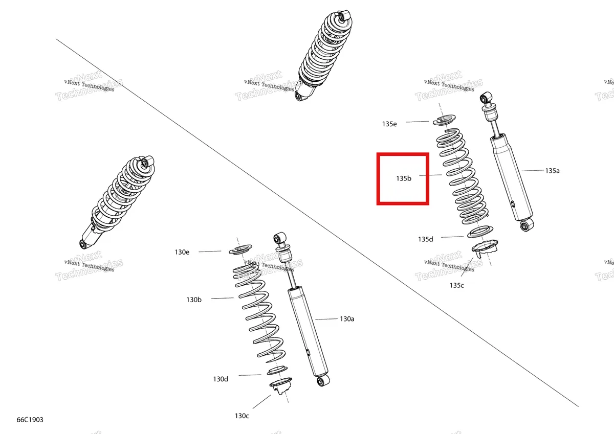 Деталь 706002641 на схеме узла 2019 Can-Am TRAXTER HD5 - T1B SERIES Shocks - Hd5