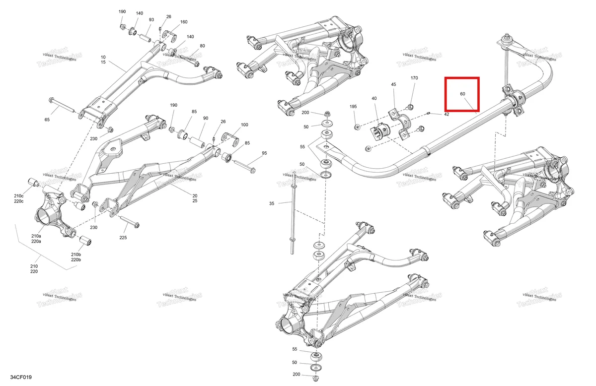 Деталь 706002813 на схеме узла 2026 Can-Am Defender MAX - HD10 - DPSCAB - 8ATE - Compass Green - 65