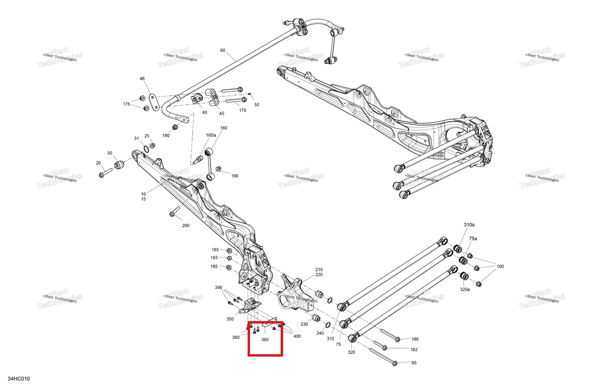 Деталь 706002851 на схеме узла 2023 Can-Am Maverick Turbo RR - RS Suspension - Rear Components