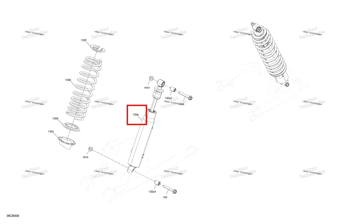 Деталь 706002853 на схеме узла Suspension - Rear Shocks