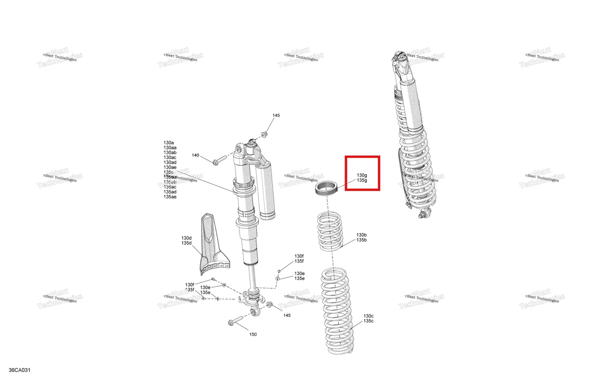 Деталь 706002864 на схеме узла 2021 Can-Am Maverick Turbo - DS Suspension - Rear Shocks - Ds